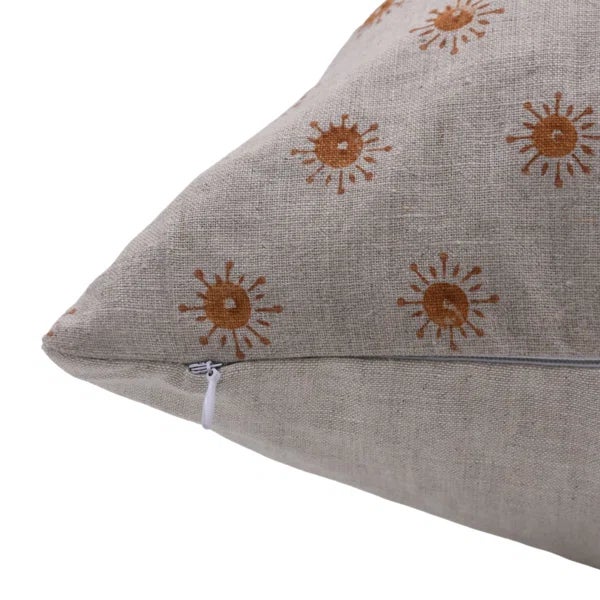 Not Yet Made - Made To Order Fabdivine Artistic Handmade Block Print Throw Pillow Cover 18x18 Inch - Happy Bloom For Sale - Image 5 of 5