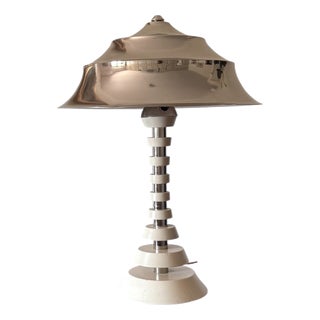 Vintage Space Age Pagoda Table Lamp, France, 1970s For Sale