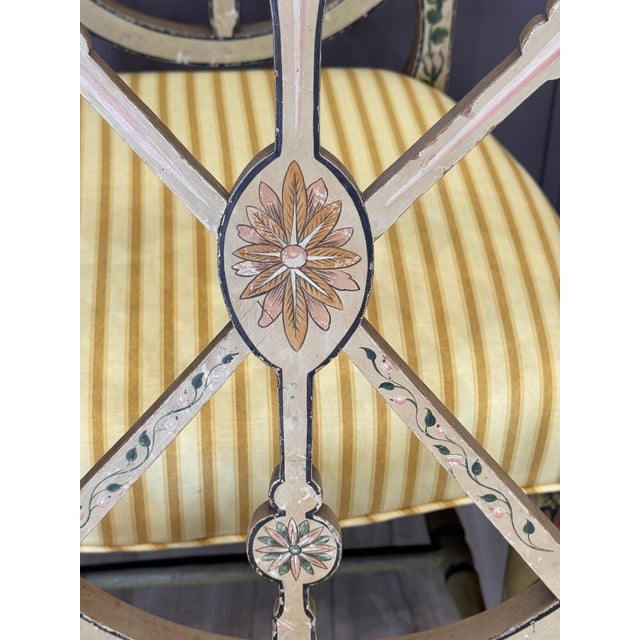 English Set of Six English George III Style Wheel-Back Dining Chairs For Sale - Image 3 of 17