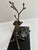 1990s Michael Aram Black Granite Orchid Branch Wine Bottle Caddy Rest For Sale - Image 17 of 17
