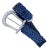 Blue Sapphire & Diamond 18k White Gold Belt-Buckle Bracelet For Sale