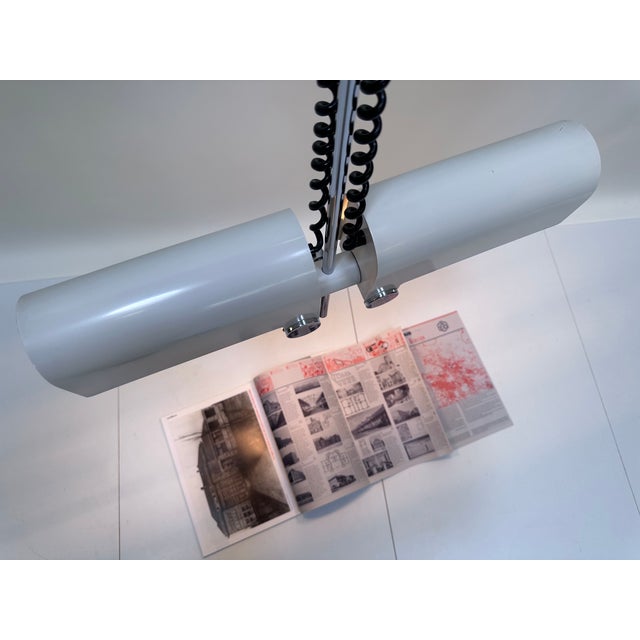 Metal Large Multi-Adjustable Twin Hanging Lamp by Wilhelm Braun-Feldweg for Doria Leuchten, West-Germany 1960s For Sale - Image 7 of 18