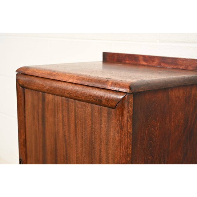 Brown Antique Arts & Crafts Mahogany Music Cabinet, Circa 1900 For Sale - Image 8 of 15