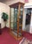 Vintage Curio Cabinet, Lighted Display Case, Oak Wood For Sale - Image 6 of 11