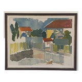 Alex Öberg, Moving Geometry, 1970s, Oil on Canvas, Framed For Sale