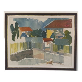 Alex Öberg, Moving Geometry, 1970s, Oil on Canvas, Framed For Sale