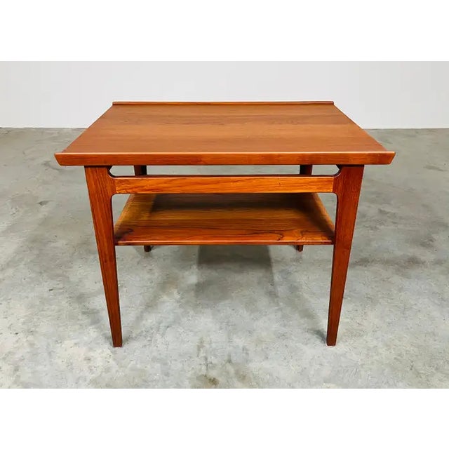 Mid-Century Modern Finn Juhl for John Stuart Model 535 Side or End Table in Teak -Denmark 1950s For Sale - Image 3 of 10
