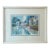 Irma Quigley Original Watercolor Key West Rainy Street Signed Framed Matted For Sale