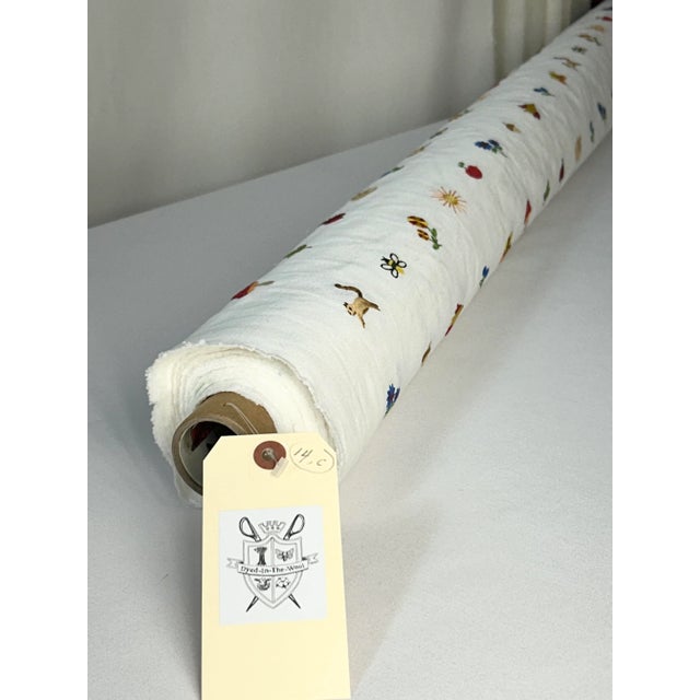 Schumacher Schumacher "Tiny Things” Embroidery– 5.25 Yards For Sale - Image 4 of 4