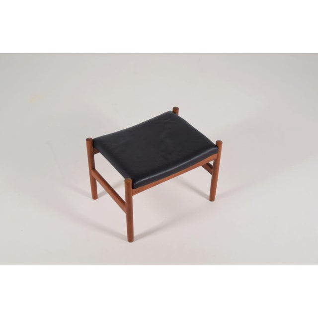Black Danish Stool by Hugo Frandsen for Spøttrup Møbler, 1960s For Sale - Image 8 of 8