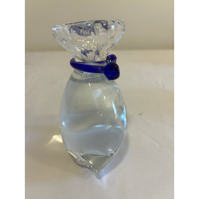 Mid 20th Century Hand Blown Murano Style Art Glass Fish in a Bag For Sale - Image 5 of 11