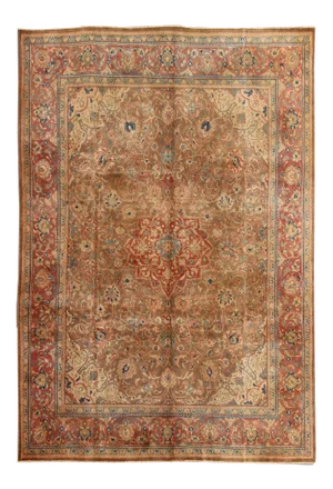 1950s Semi Antique Mahal Rug - 9′10″ × 12′10″