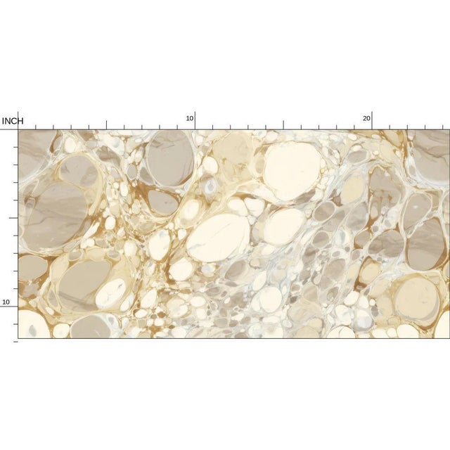 Keats Pebble Marbled Removable Wallpaper – Beige/Cream 3 Yard Roll For Sale In Atlanta - Image 6 of 8