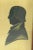 A RARE and very well executed miniature silhouette of a gentleman in its original period frame White highlights at the...