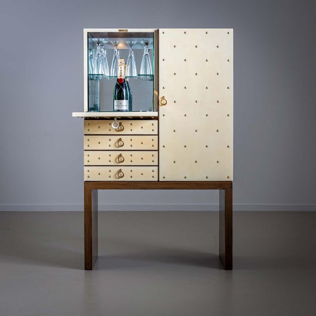 Mid-Century Modern Aldo Tura Dry Bar, Italy 1970s For Sale - Image 3 of 10