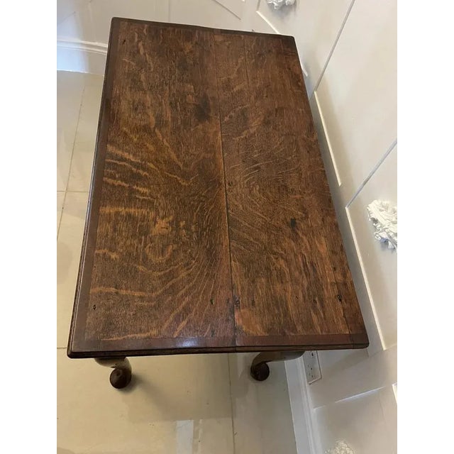 Antique George III Oak Lowboy For Sale - Image 12 of 14