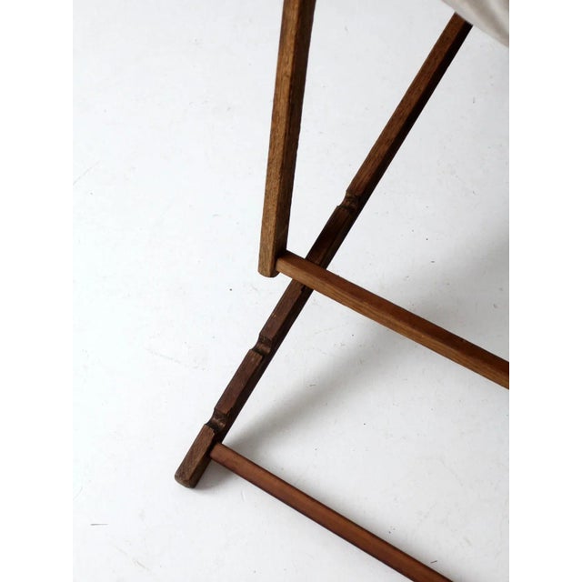 Mid Century Striped Deck Chair For Sale - Image 12 of 13