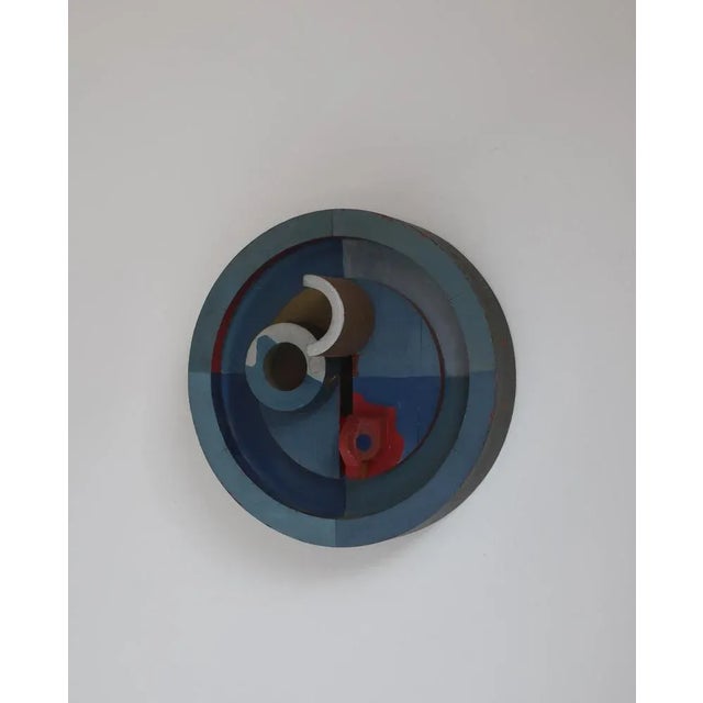 Wood Painted Wood Wall Mounted Object from Erik Lagoni Jakobsen, Denmark, 1968 For Sale - Image 7 of 12