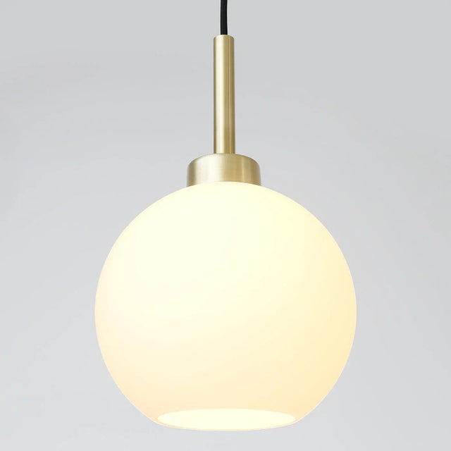 Contemporary Simple Modern Glass Ball Pendant Lamp from Balance Lamp For Sale - Image 3 of 5