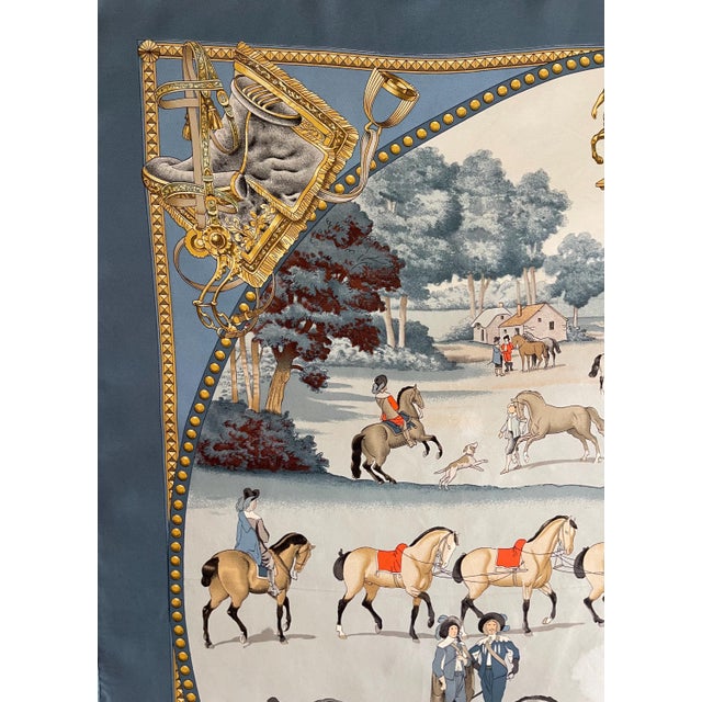 PRESENTATION HERMES de CHEVAUX 1980 Ledoux Philippe Foulard en soie For Sale - Image 10 of 11