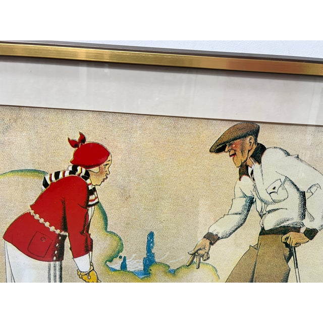 Paper Unknown, The Golf Lesson, 1920s, Lithograph For Sale - Image 7 of 12