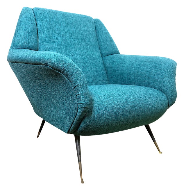 Vintage Armchair by Gigi Radice for Minotti, Italy, 1950s For Sale