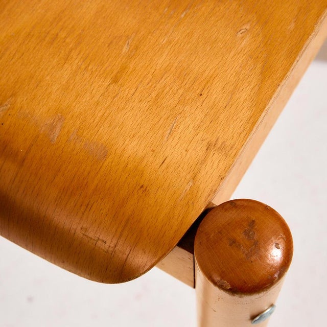 Wood Stackable Oak Chair, 1970s For Sale - Image 7 of 18