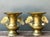 Vintage Brass Ginko Motif Vases - A Pair For Sale - Image 11 of 16
