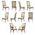 Back Upholstered Chairs- Set of 10 For Sale