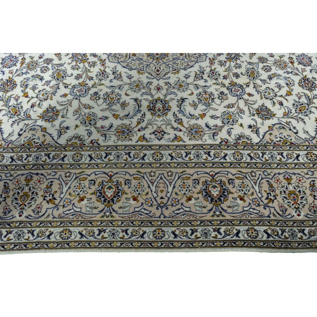 Hand-Knotted Kashan Cork Oriental Rug For Sale - Image 9 of 14