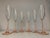 Luminarc France pink blush stem crystal champagne flutes. A set of 6