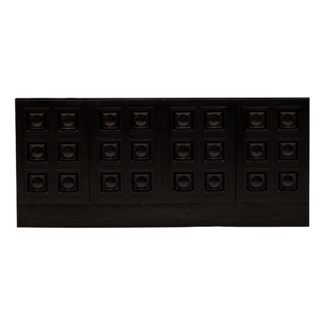 Vintage Belgian Brutalist Sideboard, 1970s For Sale