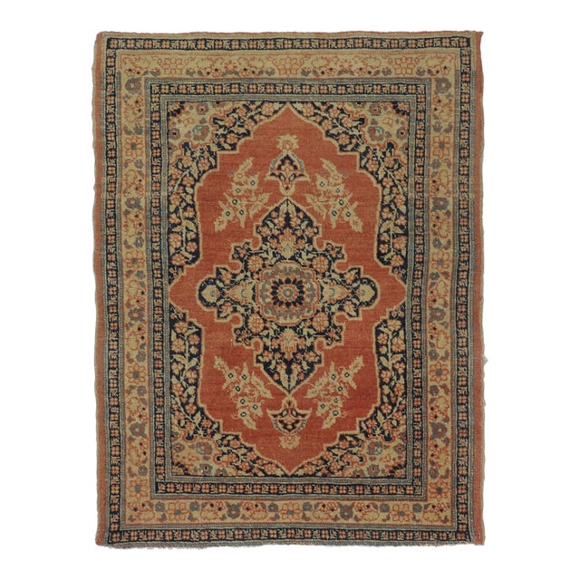 Antique Persian Shiraz Gift-Sized Square Rug by Rug & Kilim, 1920-1929 For Sale