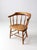 Farmhouse Antique Windsor Captain’s Chair Wood Spindle Armchair For Sale - Image 3 of 14