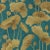 Sanderson Lotus Leaf Wallpaper in Midnight/Copper - a Sample For Sale