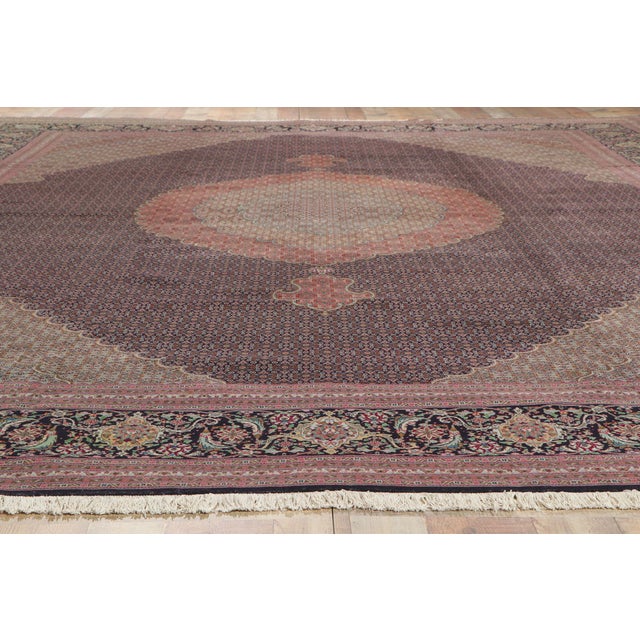 Vintage Persian Mahi Tabriz Rug, 11'04 X 16'05 For Sale - Image 9 of 10