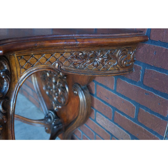Antique French Louis XV Style Console Table For Sale - Image 4 of 8