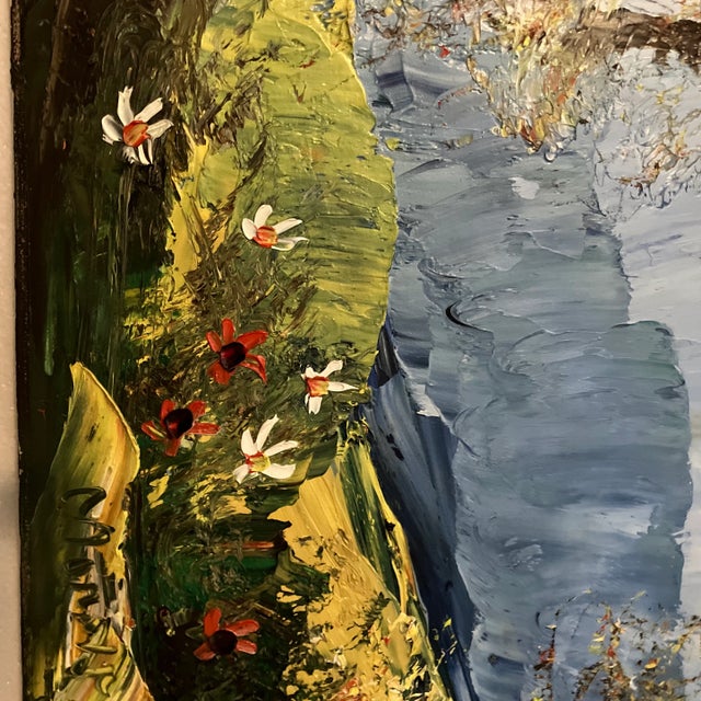 １９世紀A. Carruthers Gould 風景油彩画　証明書付き　縦 19世紀A. Carruthers Gould 風景油彩画 証明書付き 縦 19世紀A