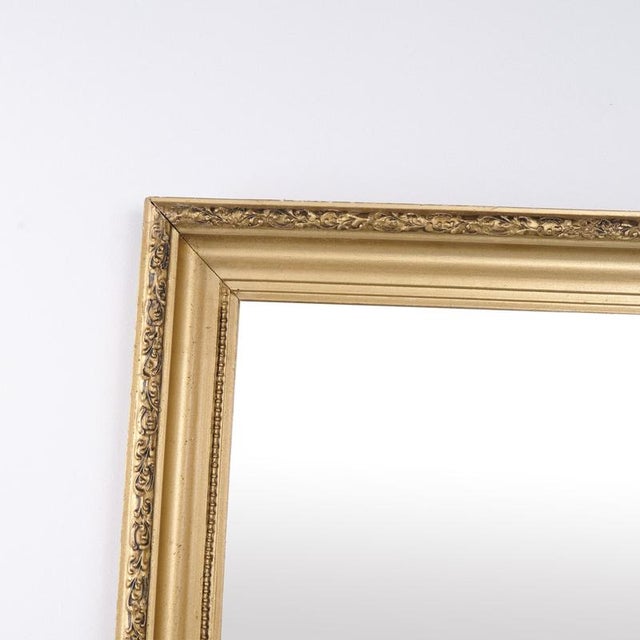 Gold Antique Mirror with Gilded Frame, 1890s For Sale - Image 8 of 11