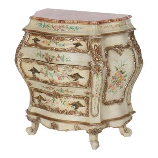 French Louis XIV Style Hand Painted Bombay Commode 20thC For Sale
