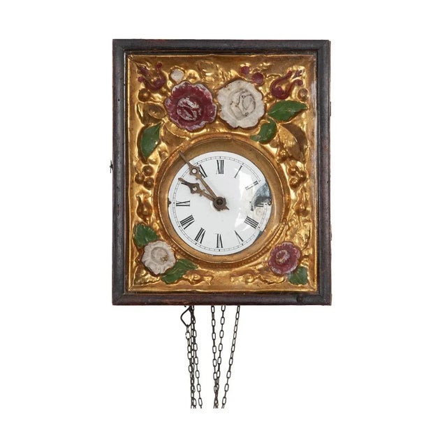 19th Century Framed German 19th Century Wall Clock For Sale - Image 5 of 6