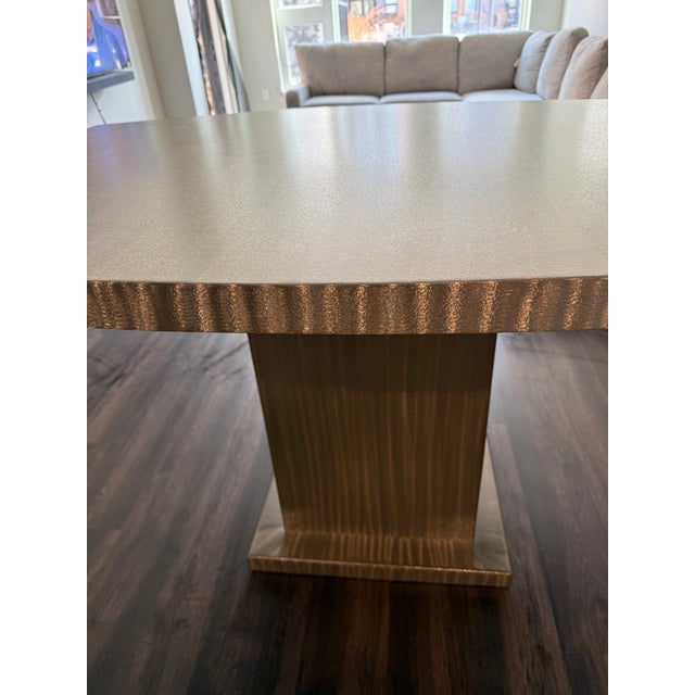 Metall Furniture Dining Table with Amisco Chairs – Dining Set For Sale - Image 10 of 11