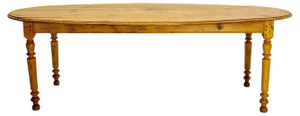 Late 19th Century French Table Oval Top Drop Leaf Ash, 1890s