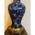 1970s Chinoiserie Cobalt Blue Porcelain Lamp - Heavy 6lb Greek Key Brass Base For Sale - Image 10 of 13