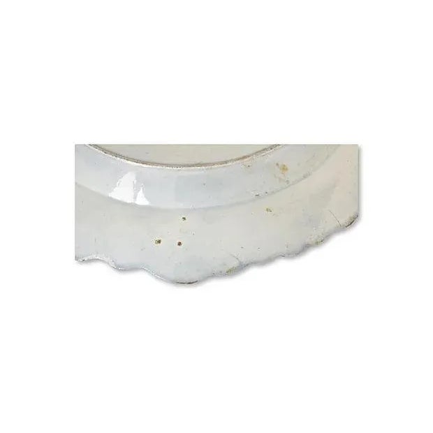 C. 1780 English Long Liza Pearlware Plate For Sale - Image 4 of 5