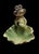 1990s Vintage Green Whimsical Frog Lily Pad Dish Catchall Statue Tray For Sale - Image 5 of 7