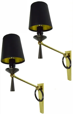 Vintage J. Adnet French Sconces - Pair