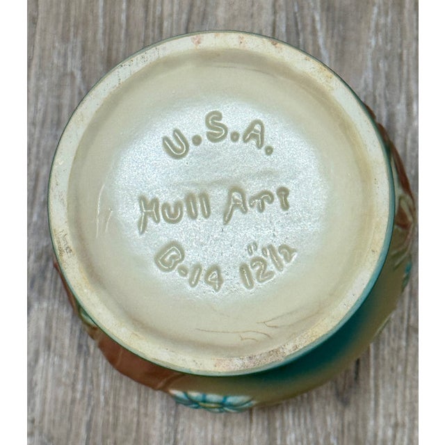 1940s Vintage Large Hull Pottery Bow Knot Vase For Sale - Image 11 of 12