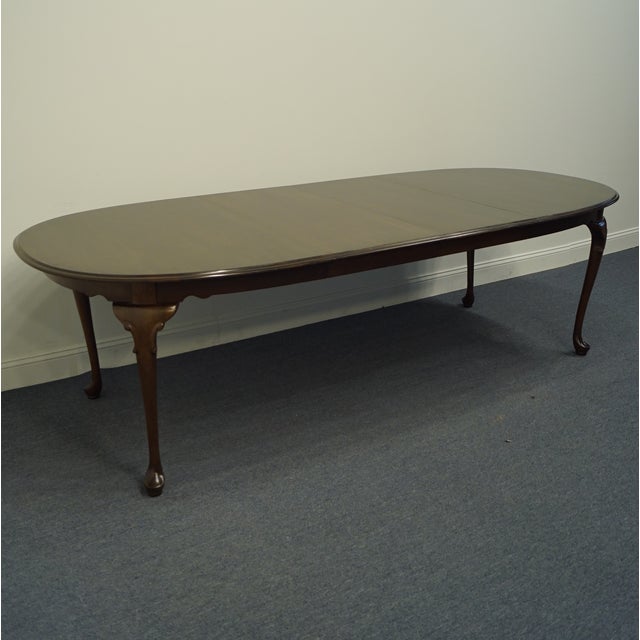 Ethan Allen Court Solid Cherry 102" Oval Dining Table 116094 Chairish