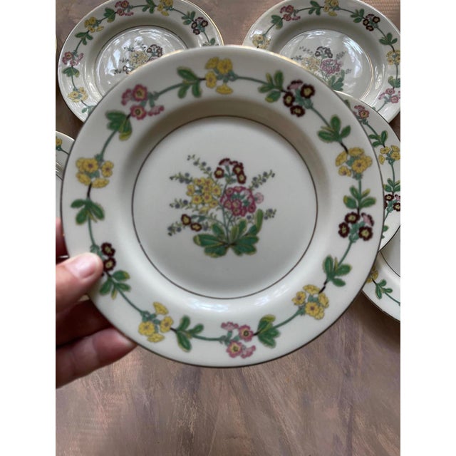 Early 20th Century Theodore Haviland Saybrook 6.5” Plates - Set of Eight (8) For Sale - Image 9 of 10